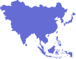 asia map shape
